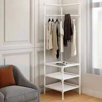 KỆ GÓC ĐA NĂNG - KỆ CHỮ V, KỆ ĐỂ ĐỒ ĐA NĂNG KHUNG KIM LOẠI - KỆ TREO QUẦN ÁO ĐỂ ĐỒ GÓC TƯỜNG