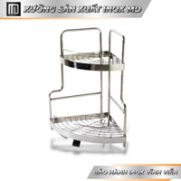 Kệ góc đa năng nhà tắm 2 tầng inox 304 MD MINH DUYEN STAINLESS STEEL kệ đựng chai lọ nhà tắm thiết kế tối giản, tiện lợi