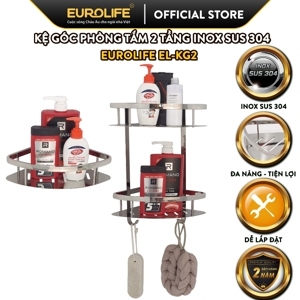 Kệ góc đôi phòng tắm inox Eurolife EL-KG2
