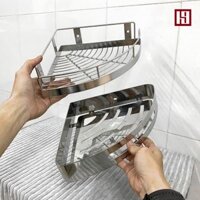 Kệ Góc đơn Inox 304; Kệ treo góc tường đa dụng size 20-25-30 cm