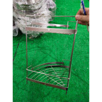 kệ góc inox 2 tầng ( kệ góc la 2 tầng )