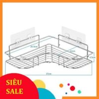 kệ góc Inox 201 dán tường để đồ nhà tắm, Giá treo đồ phòng tắm INOX