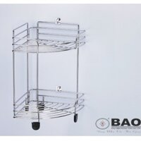 KỆ GÓC INOX BAO 2 TẦNG BN 640