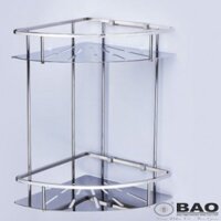 KỆ GÓC INOX BAO 2 TẦNG BN 820