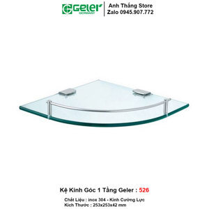 Kệ góc kính 1 tầng Geler 526