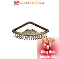 Kệ góc nhà tắm bằng đồng cổ điển Kanly - GCK28, Chính hãng, Bảo hành 02 năm