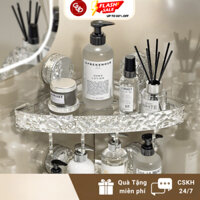 Kệ Góc Nhà Tắm Có Cốc Hút Chân Không Kệ Để Đồ Nhà Tắm Kèm Móc Treo Đồ Thiết Kế Sang Trọng Trọng Tải Tốt GUD - KG01