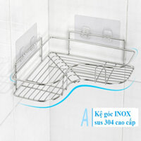 Kệ Góc Nhà Tắm INOX 304 dán tường gạch men siêu chắc