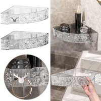 Kệ Góc Nhà Tắm Trong Suốt Chất Nhựa Acrylic Trong Suốt Cao Cấp 💥FREESHIP💥 Kệ Tam Giác Dán Tường (GDVU)
