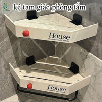 Kệ góc phòng tắm treo tường, Kệ tam giác, cho phòng tắm, nhà bếp, nhôm hàng không.