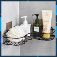 Kệ Góc Sắt Đen Dán Tường, Kệ Tam Giác Dán Tường Đựng Mỹ Phẩm, Xà Phòng Đa Năng, Tiện Lợi Mta-Mart2