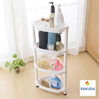 Kệ Góc Tam Giác Nhà Tắm Nhựa 4 Tầng Tiện Dụng Tiết Kiệm Không Gian, Kệ Góc Tường Để Đồ Nhà Tắm, Nhà Bếp Đa Năng