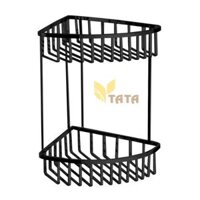 Kệ Góc Treo Tường Đen Inox RGT10