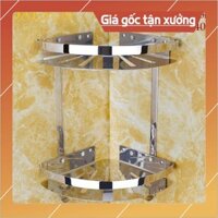 KỆ GÓC TREO TƯỜNG INOX 2 TẦNG ds 621