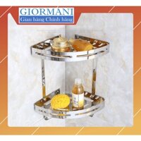 Kệ góc treo tường nhà tắm (2 tầng) ITALIA GIORMANI inox SUS304