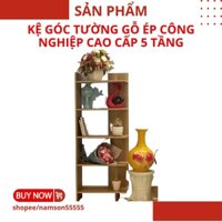 Kệ Góc Tường Gỗ Ép Công nghiệp Cao Cấp Bền Đẹp 5 Tầng kê sách