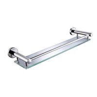 Kệ gương ,kệ kính phòng tắm được làm từ inox 100%, kính cường lực dày dặn