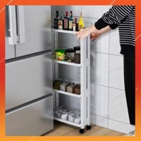 KỆ HẸP NHỰA DI ĐỘNG 4 TẦNG