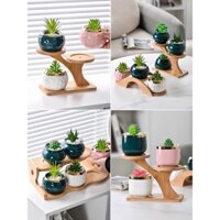 Kệ hoa nhiều tầng để bàn, bệ cửa sổ ban công phòng khách văn phòng chậu hoa kệ lưu trữ trang trí