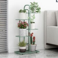 Kệ hoa, phòng khách, giá chậu hoa, ban công, kệ đặc biệt nhiều lớp, sắt rèn từ sàn đến trần chắc chắn, kệ thì xanh