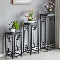 Kệ Hoa Phòng Khách Kệ Hoa Kiểu Sàn Kệ Trang Trí Trong Nhà Kệ Trang Trí Chậu Cây Kệ Hoa Kiểu Trung Quốc Mới Sắt Nghệ Thuậ