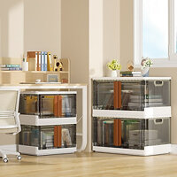 Kệ Hộp Đựng Đồ Lớn, Thùng Đựng Đồ 2 Cánh Cửa Đa Năng Có Bánh Xe - HÀNG ĐẸP VANDO