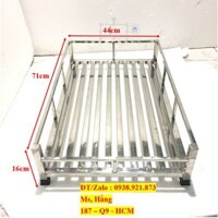 Kệ Inox 1 Tầng 304 Cao Cấp KT 70x45x15cm