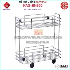 Kệ inox 2 tầng BAO BN 650