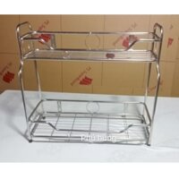 Kệ inox 2 tầng sole  (đủ size)
