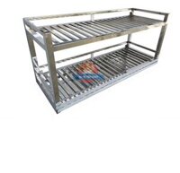 Kệ Inox 2 Tầng Treo Tường T1235