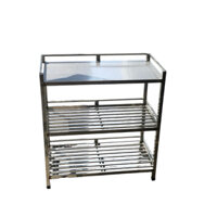 KỆ INOX 3 tầng thẻ để trong nhà bếp tiện lợi rễ dùng