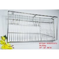 Kệ Inox 304 Vít 1 Tầng Ly Chén Bát La KT 28x70cm - K1T304-28x70