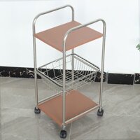 Kệ inox bày đồ cá nhân ,mỹ phẩm nước hoa, kệ bệnh viện có bánh xe