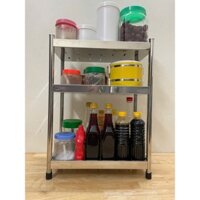 Kệ INOX để đồ đa năng ,để nhà bếp ,phòng tắm .Loại 3 tầng