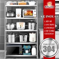 Kệ Inox Để Đồ Nhà Bếp Kệ Bếp Inox 304 Nhập Khẩu 3 4 5 Tầng Kệ Để Lò Vi Sóng Đa Năng Giá Để Đồ Nhà Bếp VinaTech