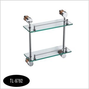 Kệ inox kính thẳng 2 tầng TL-6792