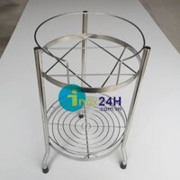 Kệ inox la hàng dày để bình nước 20 lít, nồi cơm_100%inox