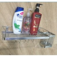 Kệ inox nhà tắm, INOX 304 đúc đặc, dày dặn, bóng loáng