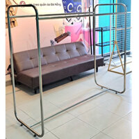 Kệ Inox Treo Quần Áo Hai Bên Inox Cứng Cáp