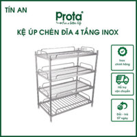 Kệ inox úp chén dĩa 4 tầng Prota