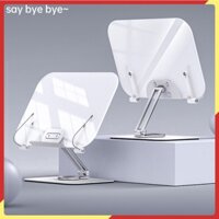 Kệ kê đọc sách đọc kinh R08, R09 kiêm kê laptop ipad để bàn tiện lợi, chân đế xoay 360 độ từ hợp kim nhôm và mika.