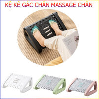 Kệ Kê Gác Chân Để Dưới Bàn Làm Việc Có Massage Chân Thư Giãn Có Bánh Lăn Và Nâng Hạ Độ Cao