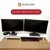 Kệ kê màn hình máy tính góc tròn KN Home decor  , Kệ gỗ kê màn hình máy tính , KM_ MS03, KM_ MS14