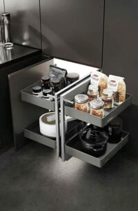 Kệ kéo 4 rổ nhôm xingfa Higold 101148