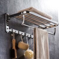 Kệ khăn đồ nhà tắm Inox SU304 treo tường [BH 5 năm]