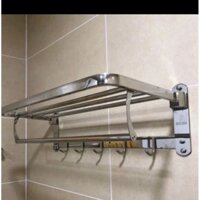 Kệ khăn gấp inox 304 - Giàn vắt khăn inox 304 chân đặc