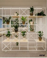 Kệ khung sắt vuông KS42