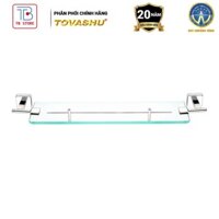 Kệ kiếng cường lực, kệ nhà tắm, kệ kính để đồ dùng vệ sinh cá nhân Tovashu inox 304 CV6 - BẢO HÀNH 20 NĂM