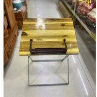 KỆ KINH - GIÁ ĐỂ SÁCH KINH MẶT GỖ, CHÂN SẮT CÓ THỂ XẾP GỌN CAO 35CM 🔆 TƯỢNG PHẬT AN LẠC 🔆