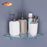 Kệ kính góc nhà tắm Corner Glass Shelves VN102